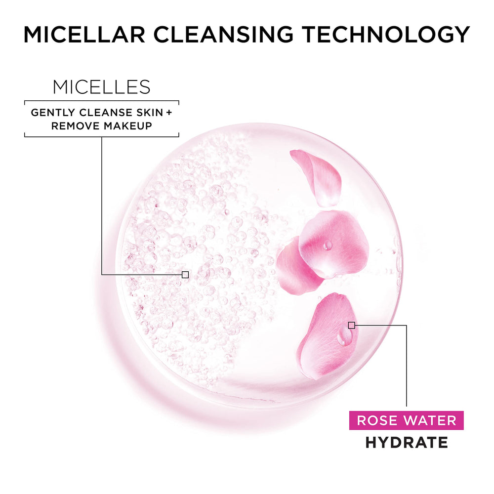 Garnier Micellar Water Rose eye makeup removal for sensitive eyes.