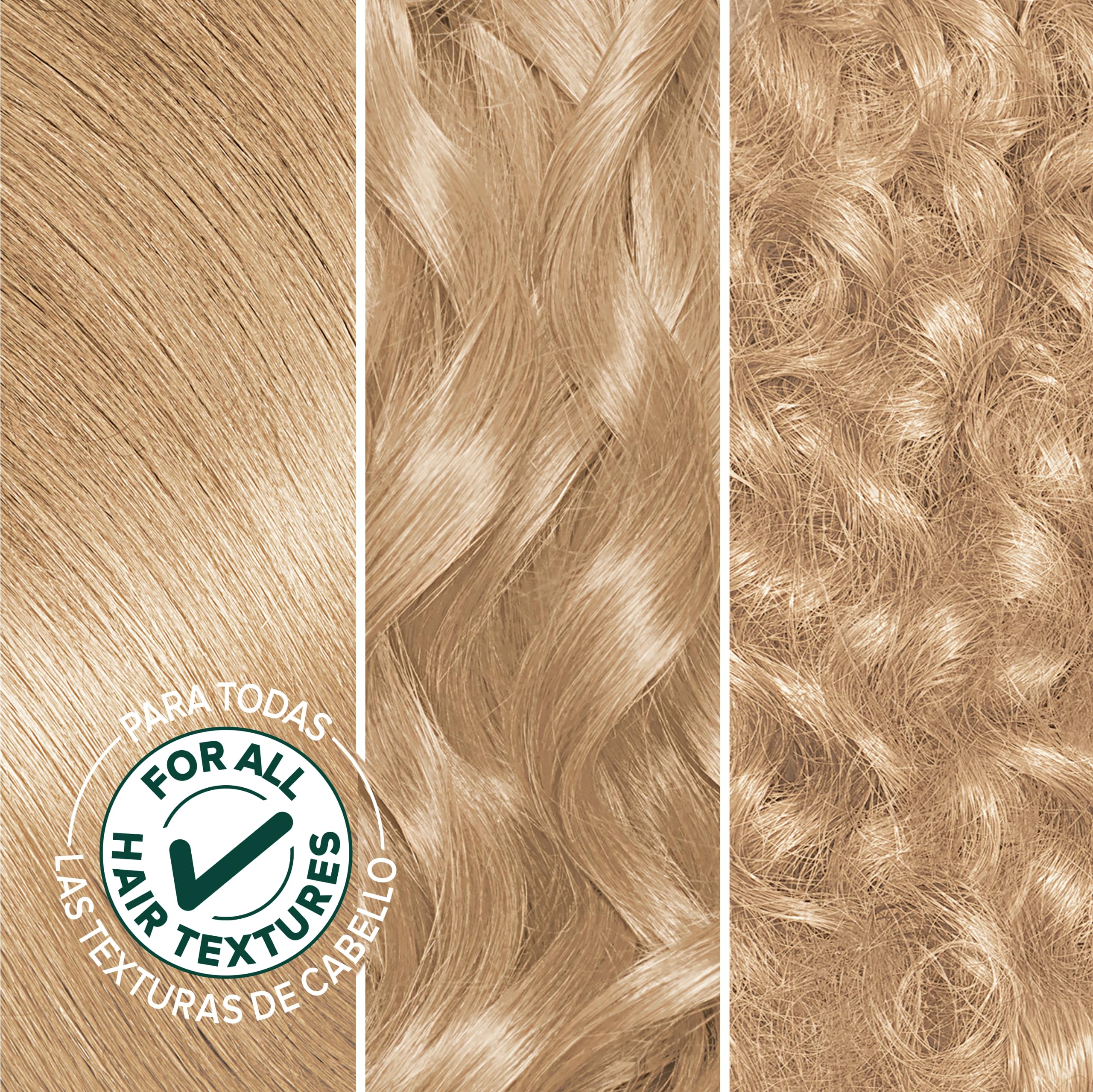Garnier Nutrisse after-color conditioner bottle adds moisture and shine.