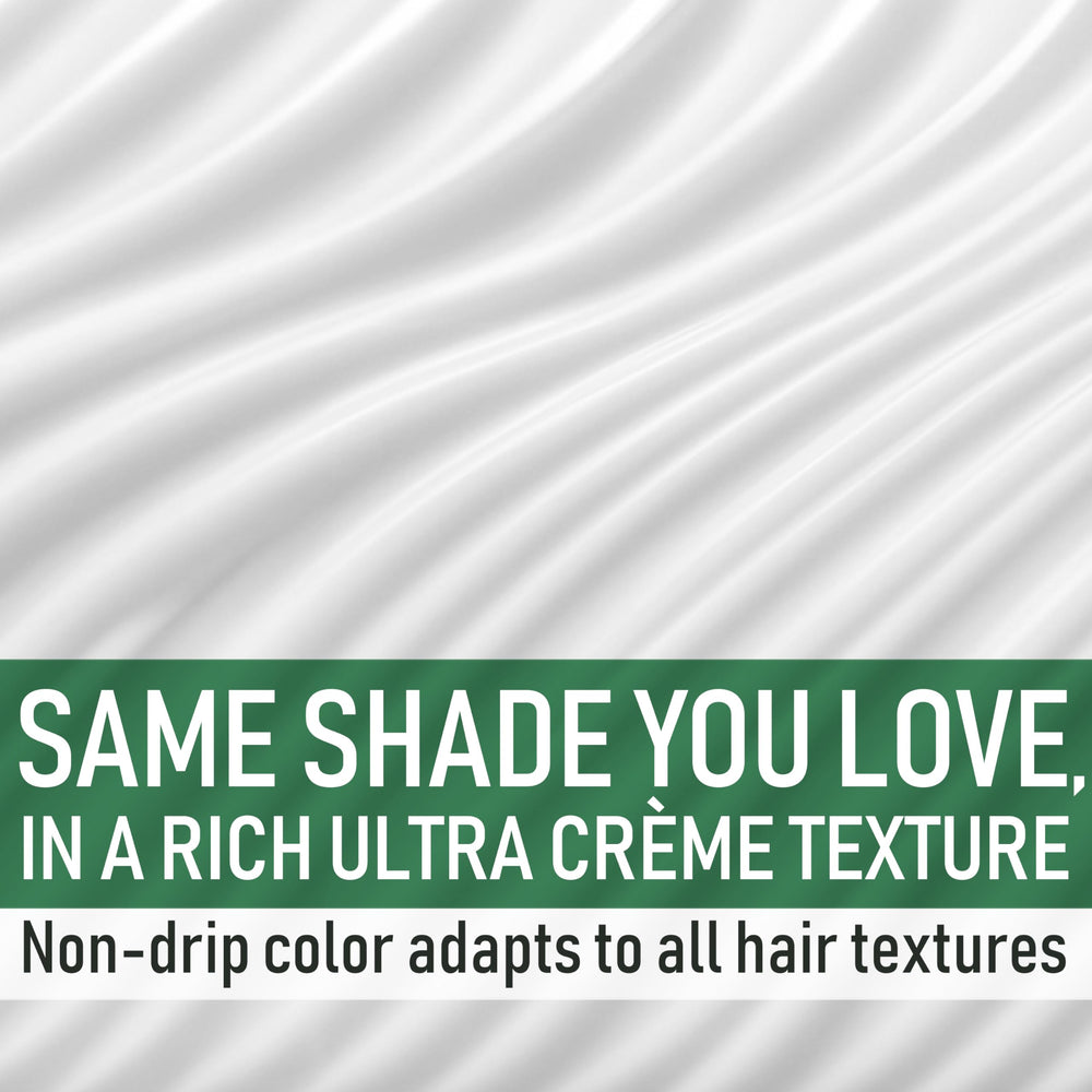 Garnier Nutrisse dye application with gloves ready for use.