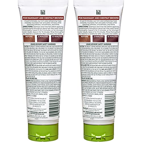 Garnier Nutrisse Color Reviver jar demonstrates non-permanent color mask delivering softness, shine, and vibrancy.