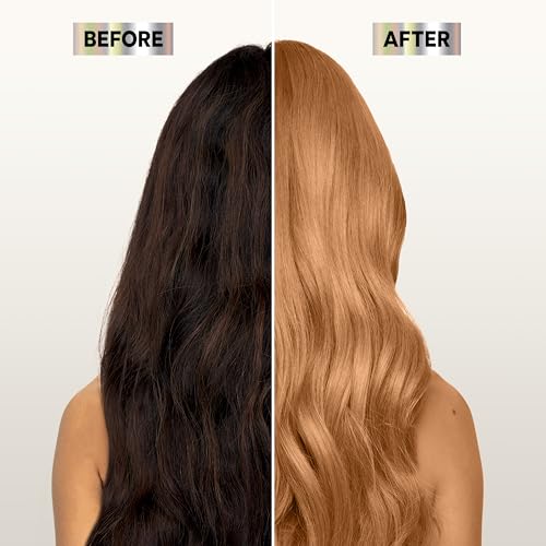 Garnier Nutrisse LC2 dye on dark base illustration shows lift potential.