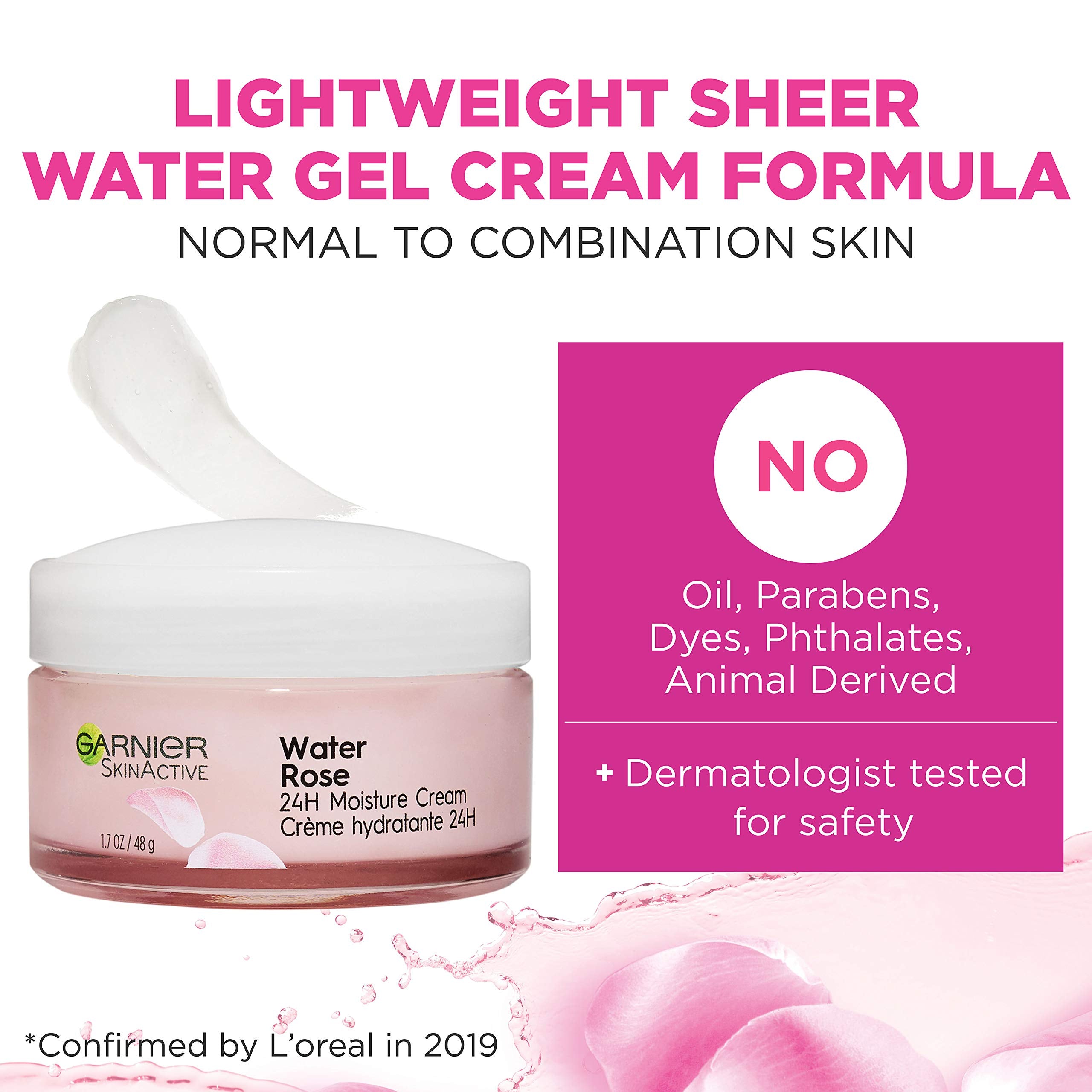 Garnier 24H cream in daytime routine image conveys daily hydration.