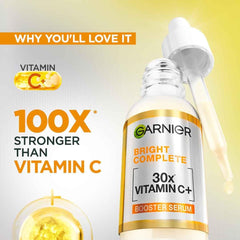 Garnier Skin Naturals Glow Serum texture close-up shows a lightweight, fast-absorbing finish.