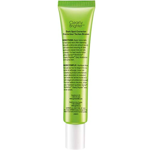 Garnier SkinActive Clearly Brighter tube demonstrates application for daily brightness.