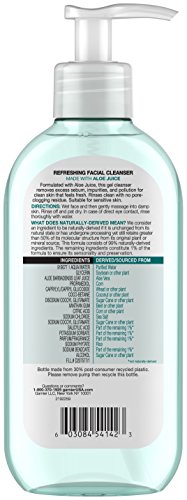 Garnier SkinActive, textura gel del limpiador, sensación fresca al aplicar.