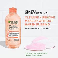 Garnier SkinActive label highlights 1% PHA and glycolic acid benefits