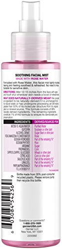 Garnier SkinActive rose water mist application close-up for instant refreshment.
