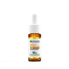 Visual of Vitamin C and Hyaluronic Acid ingredients from Garnier for brightening and hydration.