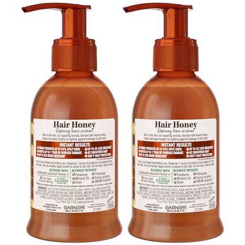 Garnier Whole Blends Honey Treasures acacia honey drizzle highlights natural ingredients