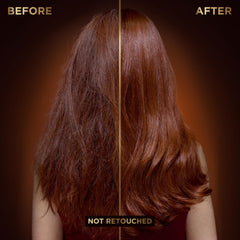 Garnier Whole Blends Honey Treasures application on damp hair demonstrates leave-in use