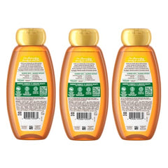 Garnier Whole Blends illuminating shampoo packaging highlights sustainable sourcing and paraben-free formula