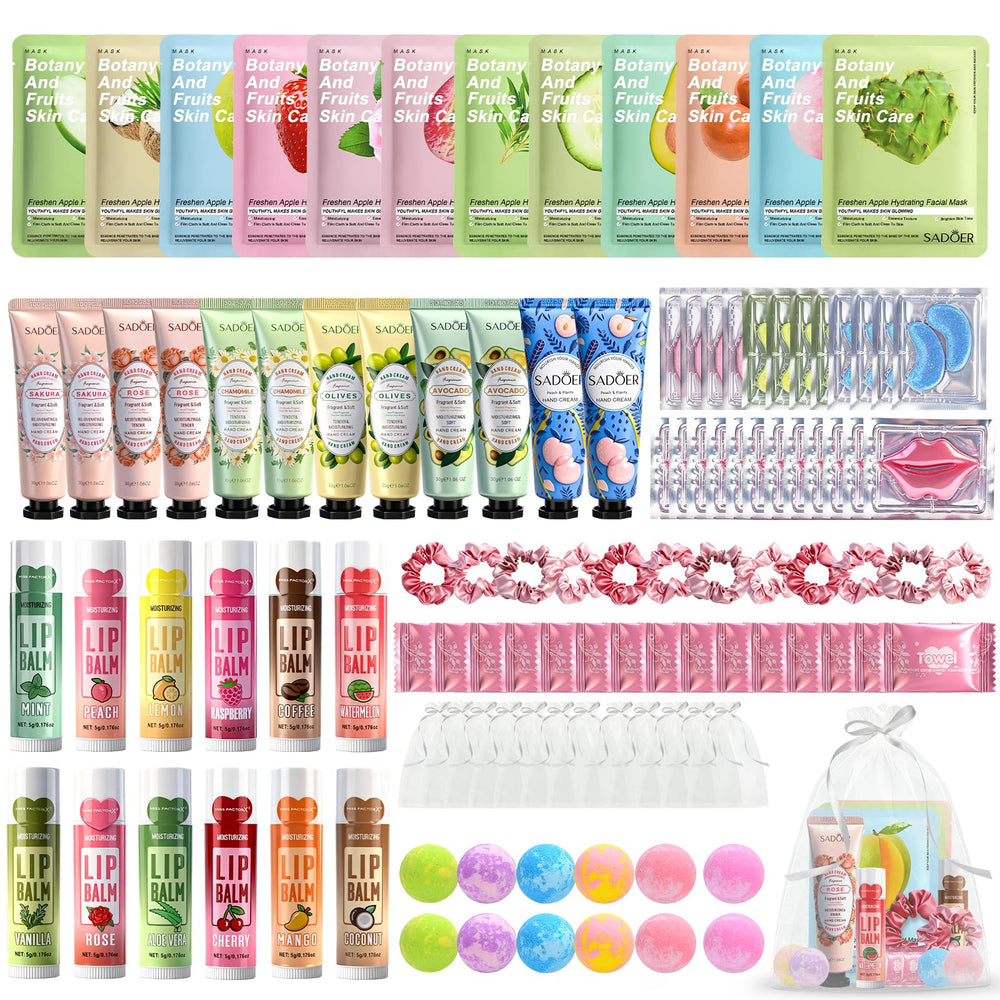 GARPGONA spa kit packaging displays the full 108-piece set for easy hosting.