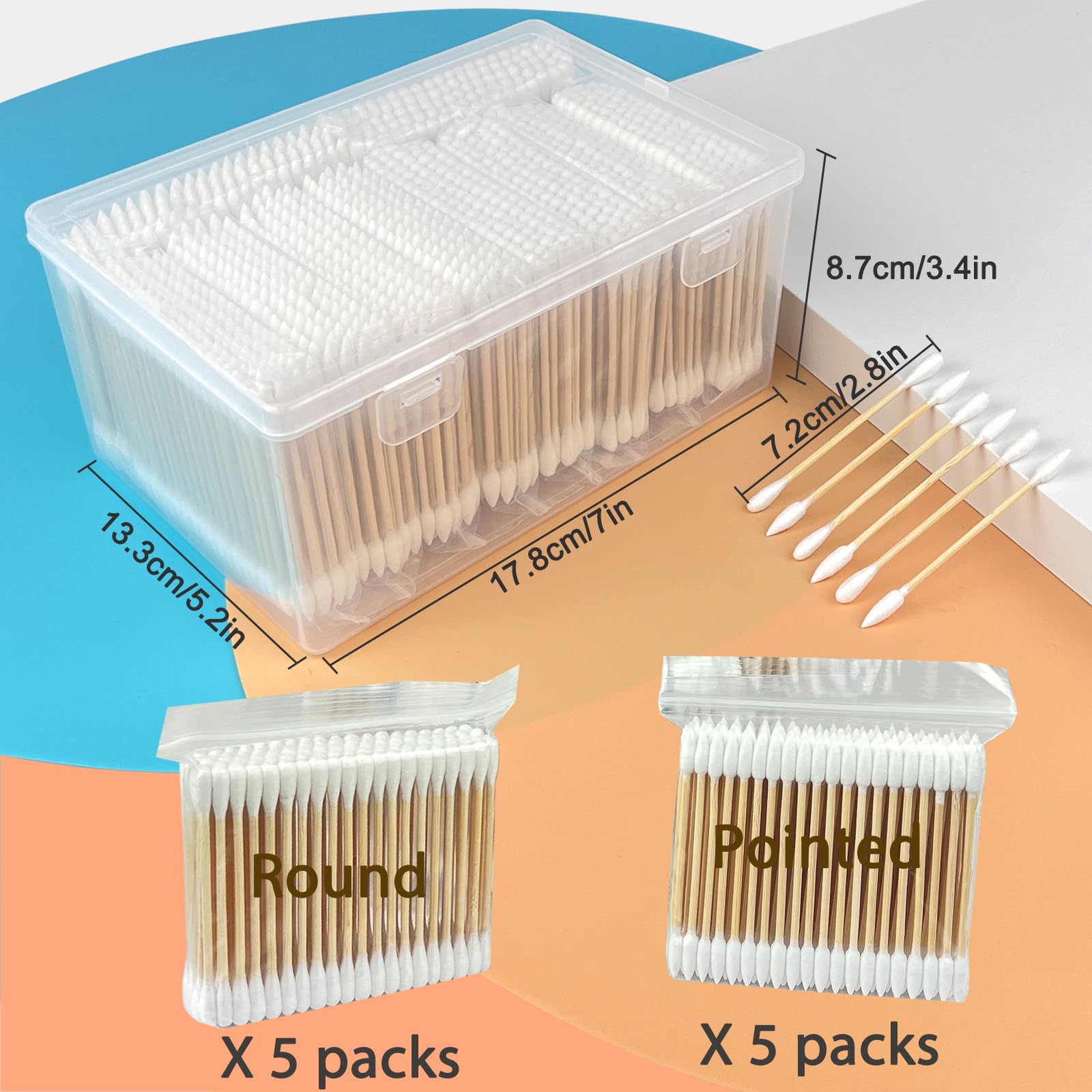 Garrelett biodegradable bamboo cotton swabs reduce plastic waste