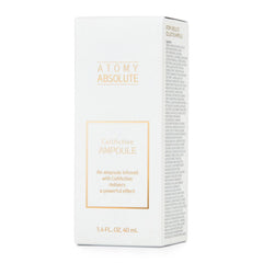 GASHINA STORY A.t.o.m.y Absolute CellActive Ampoule close-up showing secure cap.
