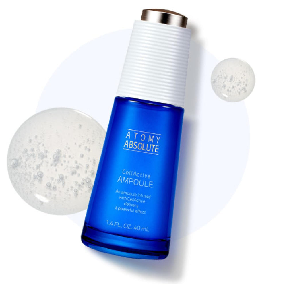 GASHINA STORY A.t.o.m.y Absolute packaging displayed for daily skincare routine.