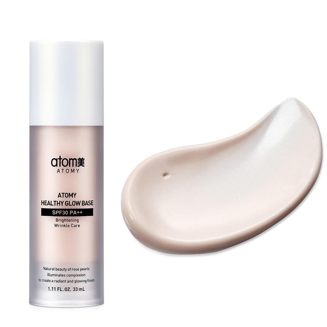 GASHINA STORY Atomy Healthy Glow Base-dispense demonstrates smooth, controlled application for even coverage.