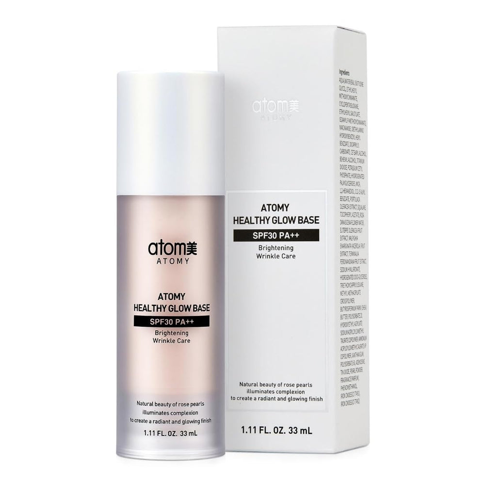 GASHINA STORY Atomy Healthy Glow Base packaging shown for easy first-step makeup prep.
