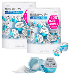 Kane-bo Sui-sai Beauty Clear Powder Face Wash original capsule cap highlights hygienic dosing.