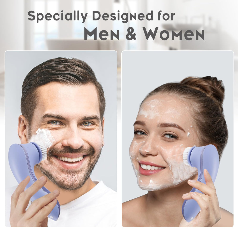 Gaurins facial cleansing brush rotary head delivering deep cleansing action