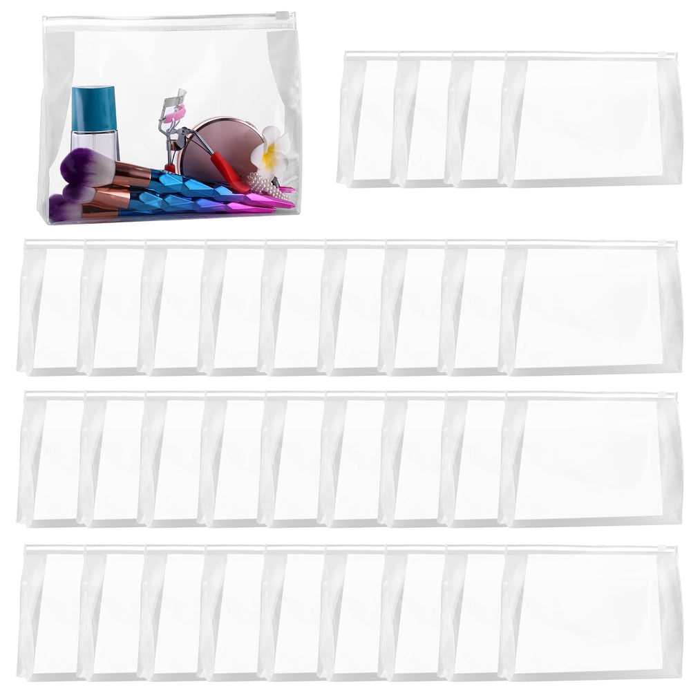 GAWBYET mini clear makeup bag shows transparent design for quick contents check during travel.