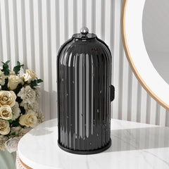 GAXmi makeup brush holder with lid keeps brushes dust-free on your vanity.