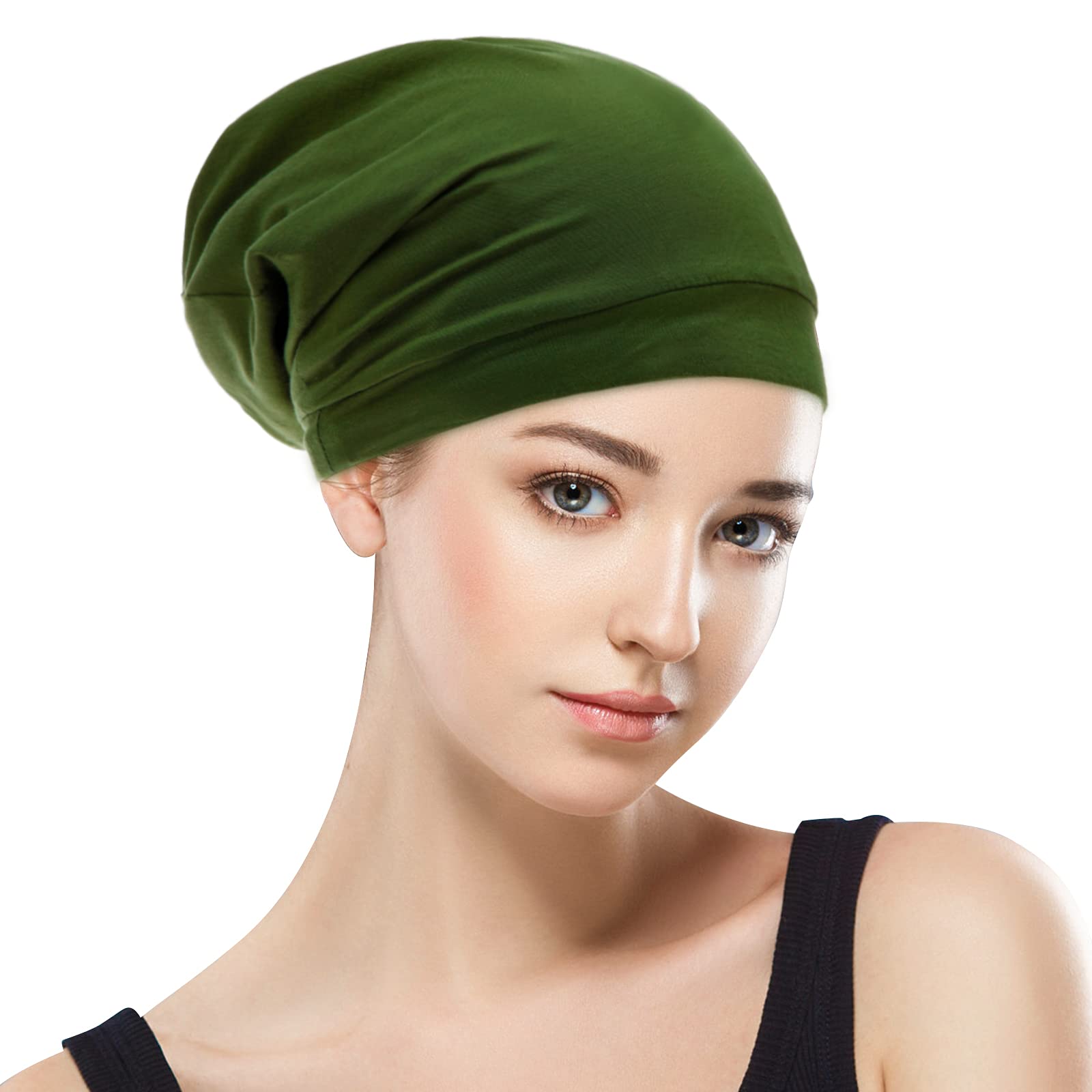 GB Selected sleep cap with adjustable buckle side view for secure all-night wear.