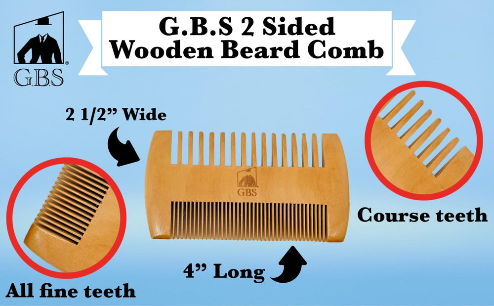 G.B.S GENTS fine-teeth detail aiding smooth balm application