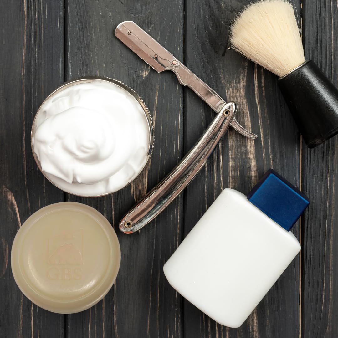 G.B.S GENTS shaving scene with smooth razor glide