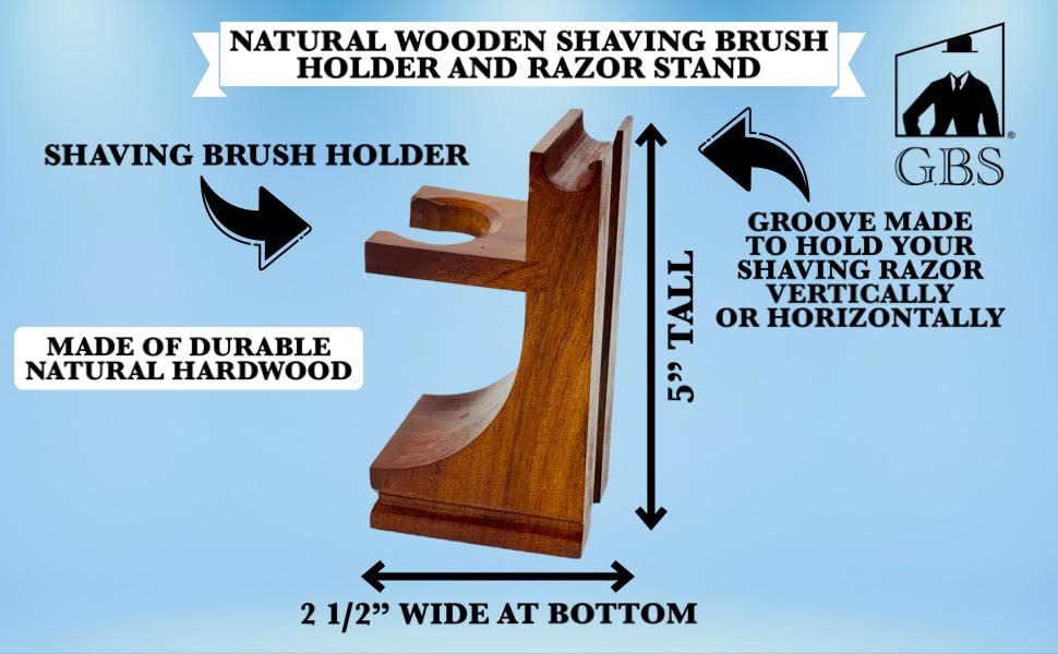 G.B.S GENTS shaving soap bowl 3-5-inch diameter facilitates easy lathering during quick routines.