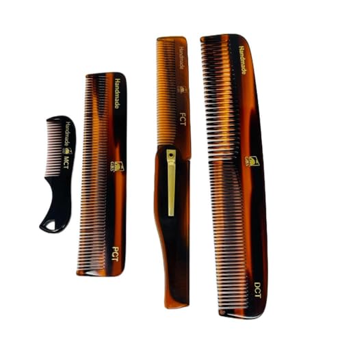 G.B.S tortoise shell folding comb ideal for travel touch-ups