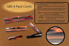 G.B.S tortoise shell mustache comb for precise facial hair shaping