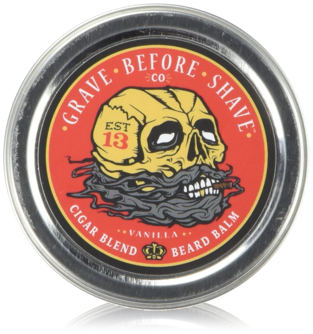 GBS True Man Beard Balm being applied to tame unruly facial hair