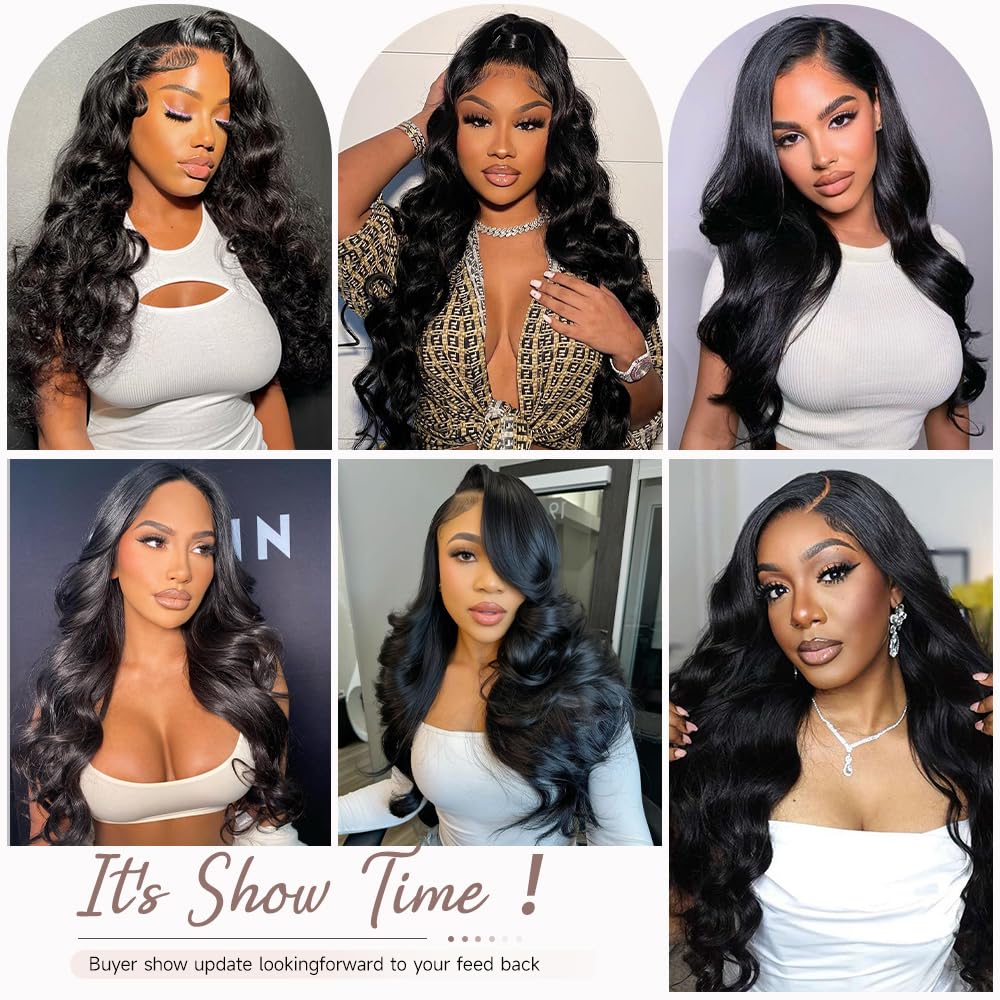 GBUN natural color wig with soft baby hairs for realistic texture