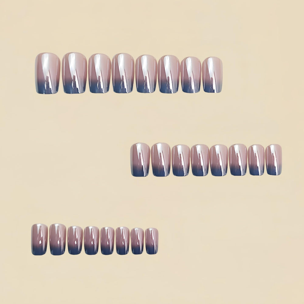 GCSQW nail-kit includes 24 nails, glue tabs, file and cuticle stick for easy DIY.