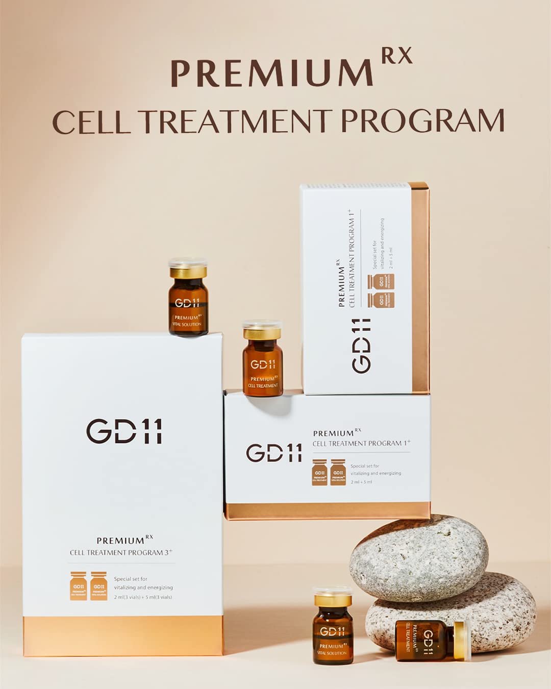 GD11 premium cell treatment offers a refreshed, elastic-looking complexion.