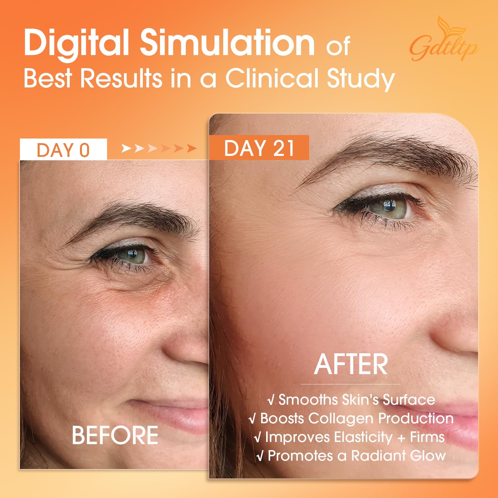GDTLTP Salmon DNA Serum application-scene showing smooth skin ritual.