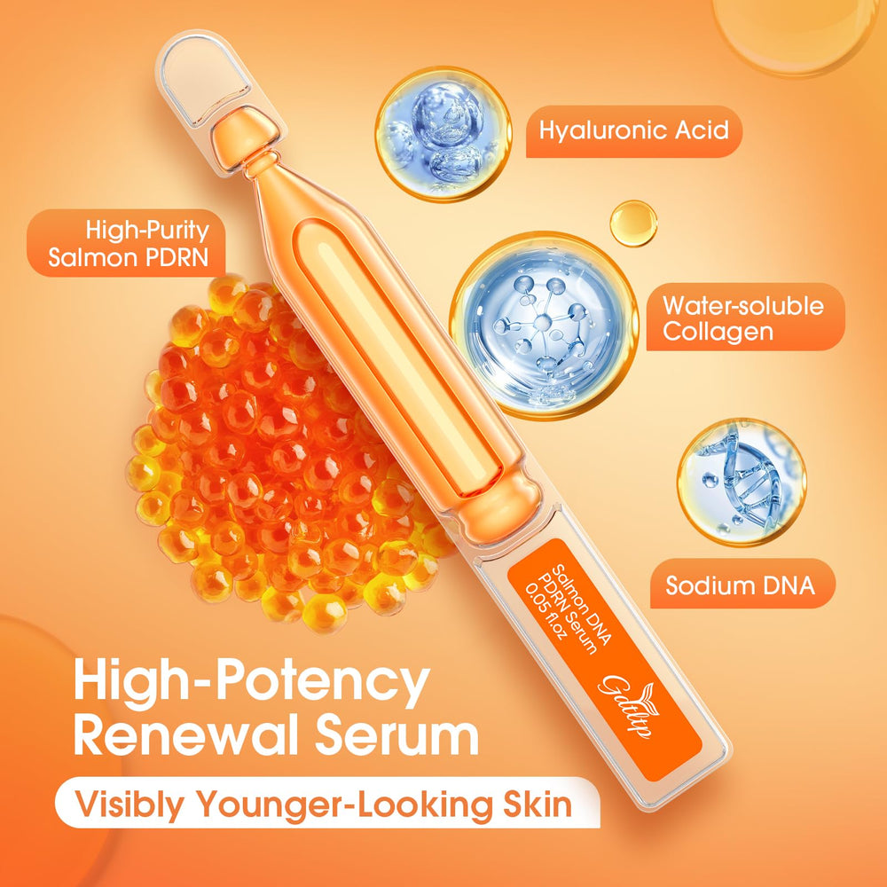 GDTLTP Salmon DNA Serum hyaluronic acid drops illustrating deep hydration.