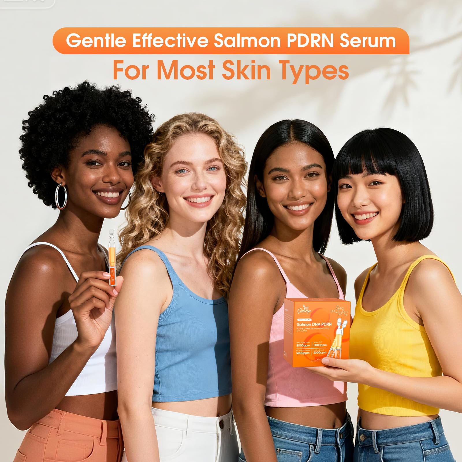 GDTLTP Salmon DNA Serum travel-ready ampoules for easy on-the-go care.