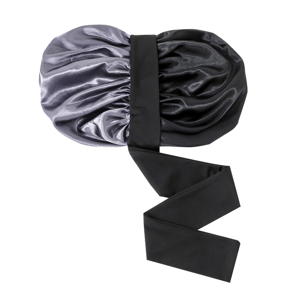 GDTOGRT satin sleep bonnet close-up on fade-resistant fabric detail