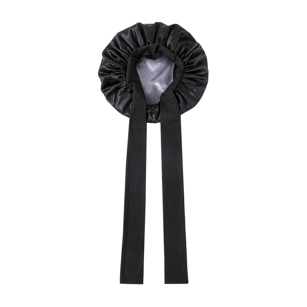 GDTOGRT satin sleep bonnet flat lay to showcase scalp-friendly design