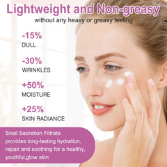 GEBEATY snail mucin kit serum smooths skin for a radiant look.