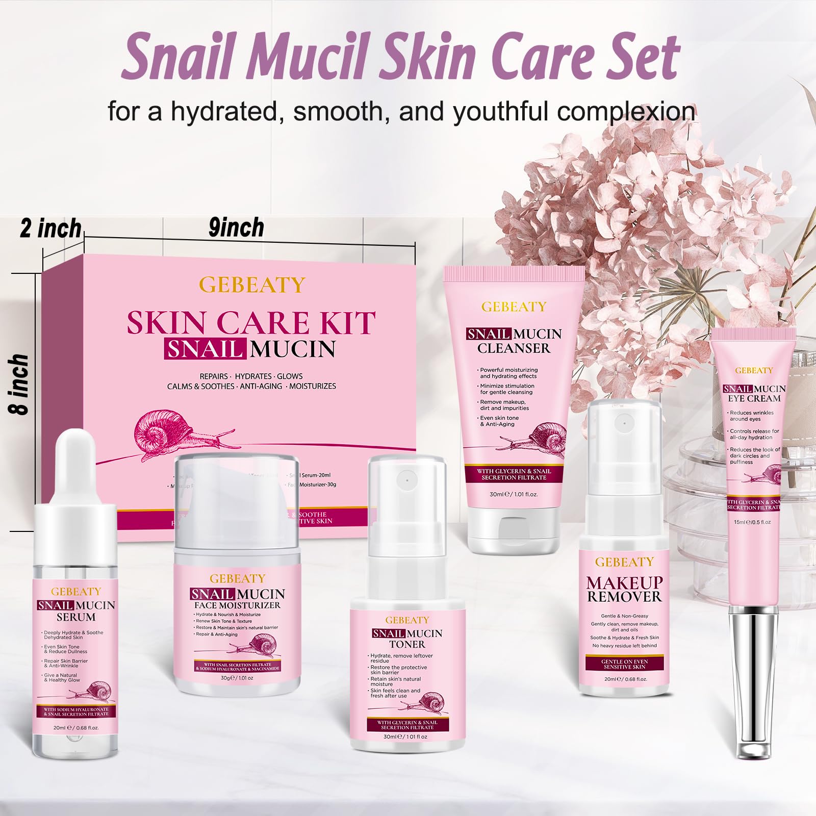GEBEATY moisturizer provides lasting hydration and a dewy finish.