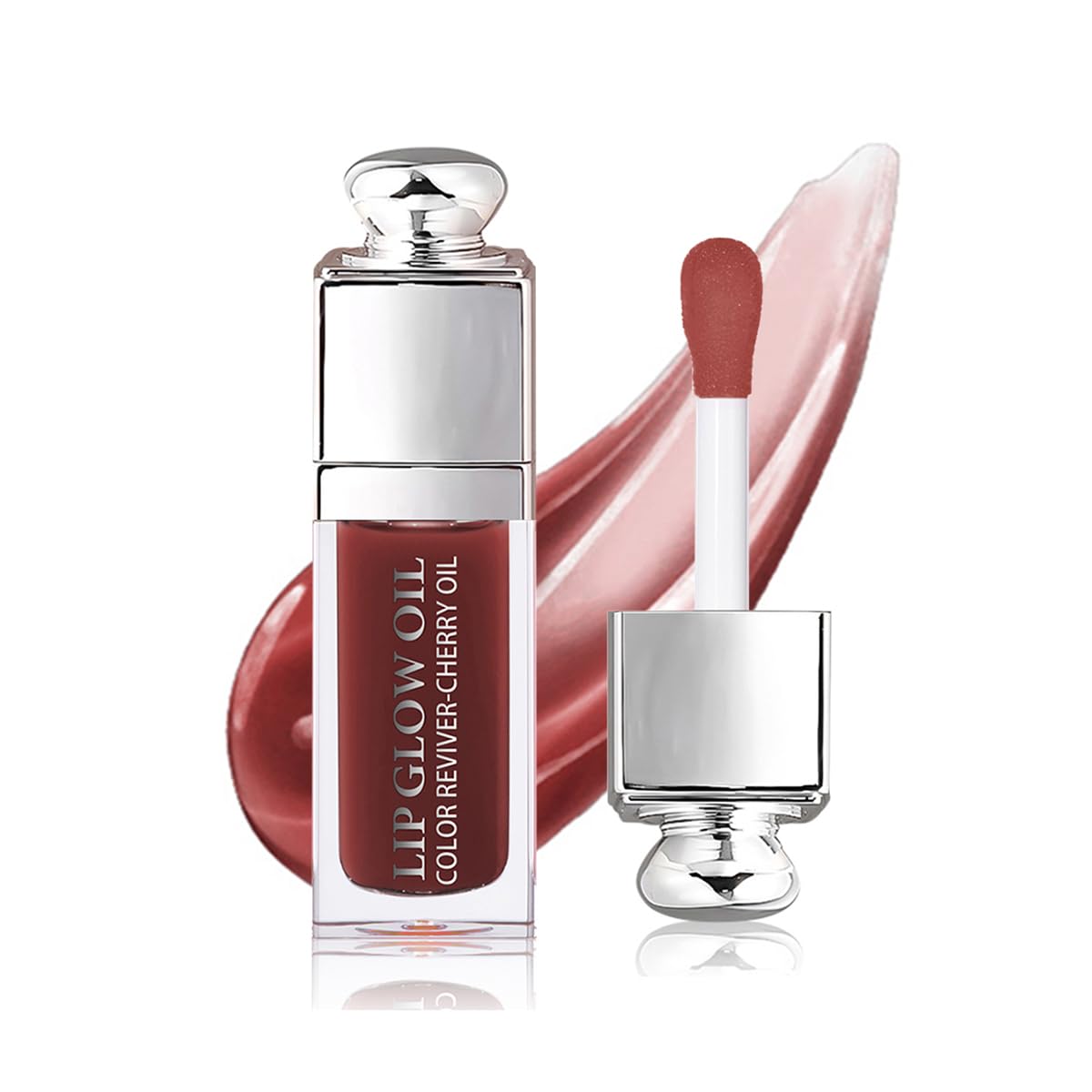 GECOMO Lip Glow Oil bottle close-up for lasting moisture and natural shine.