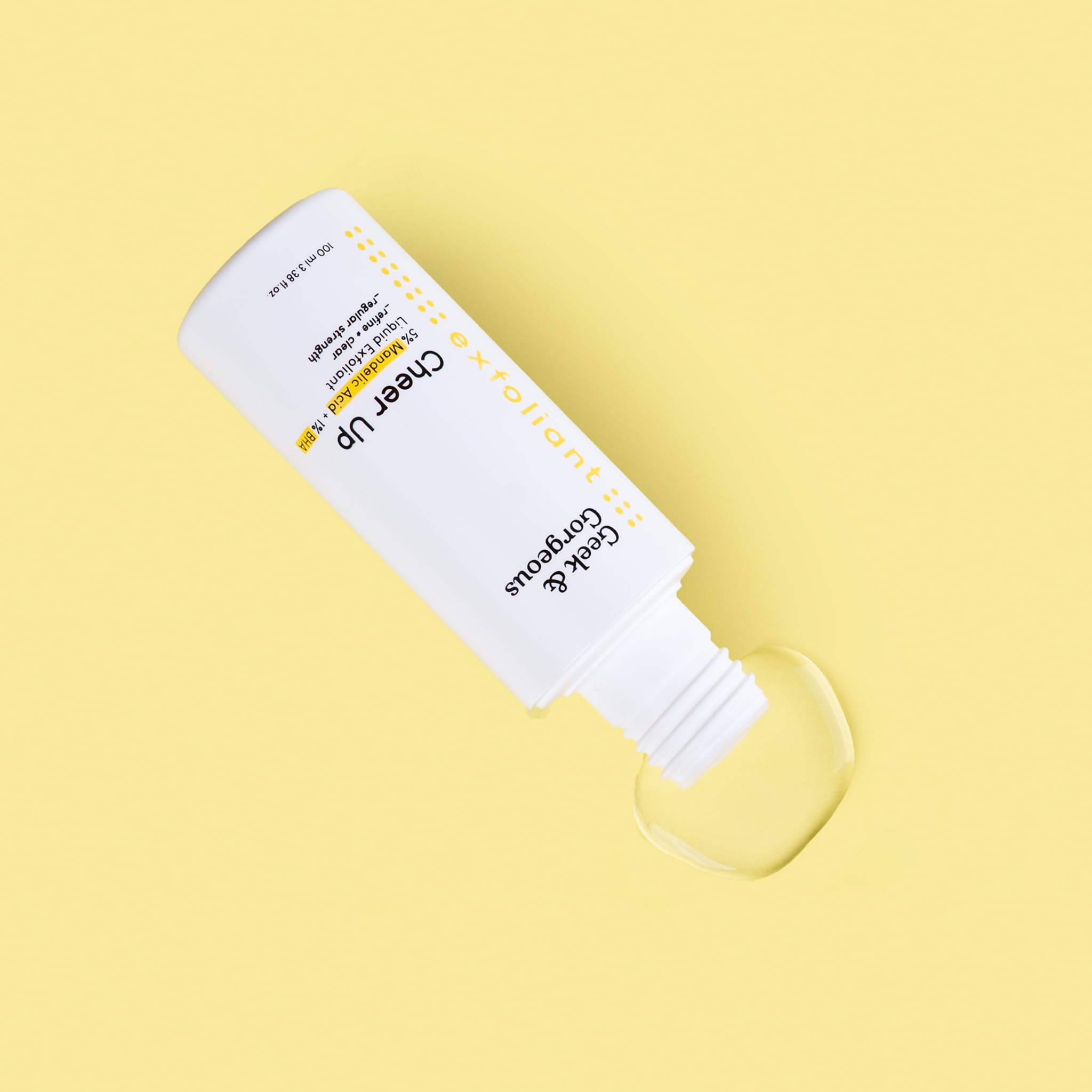 Geek & Gorgeous Cheer Up ingredients highlight mandelic and salicylic acids.