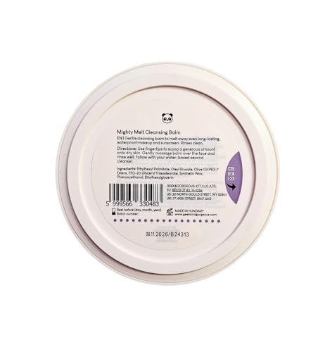 Geek & Gorgeous Mighty Melt on the face lifts away waterproof makeup without residue.