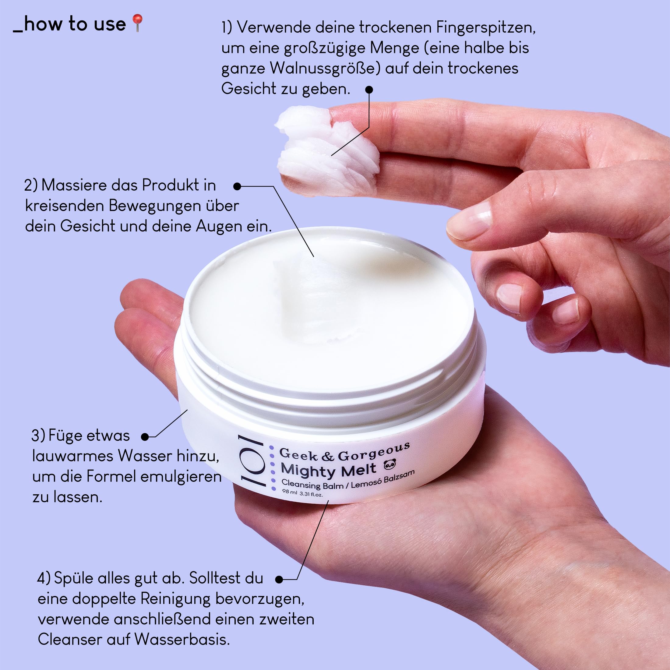 Geek & Gorgeous Mighty Melt is vegan and cruelty-free for conscientious skincare routines.
