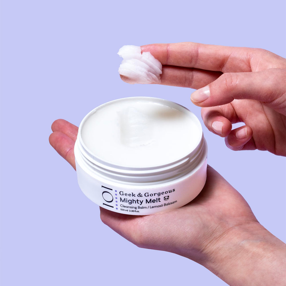 Geek & Gorgeous Mighty Melt rinse-off leaves skin soft and comfortable after cleansing.