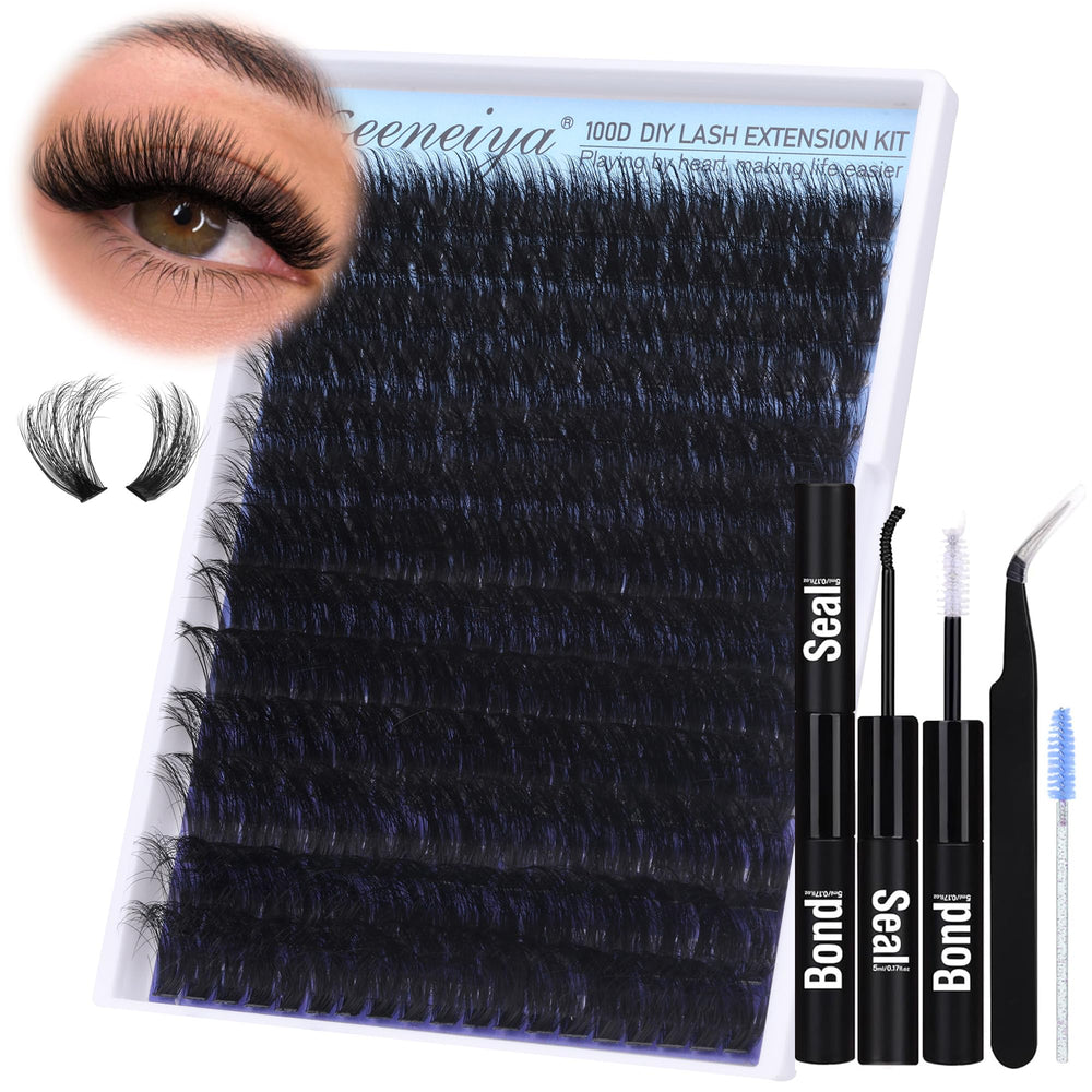 Geeneiya 100D lash extension kit with 280pcs for at-home salon-style lashes