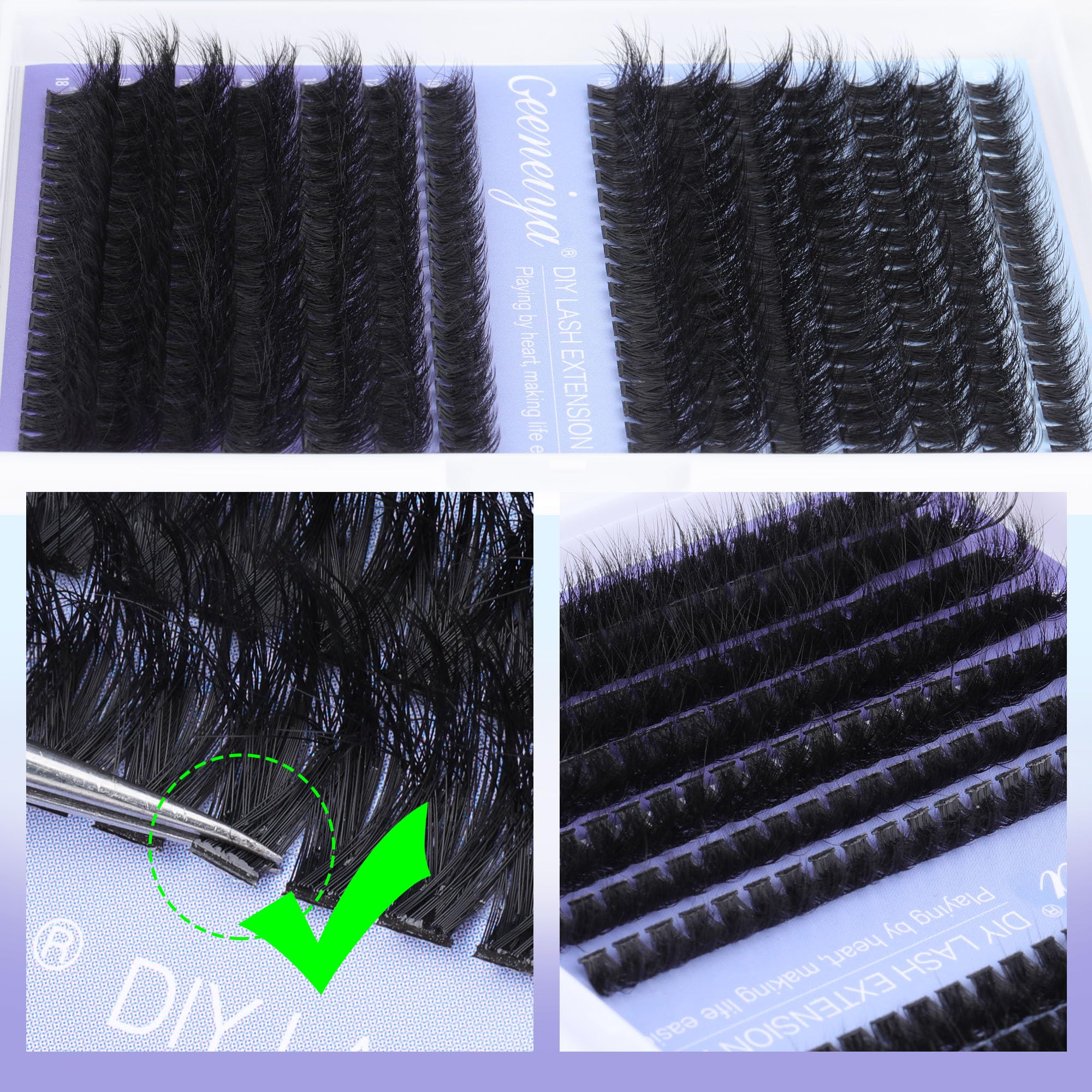 Geeneiya beginner-manual-guide included for step-by-step lash extension practice