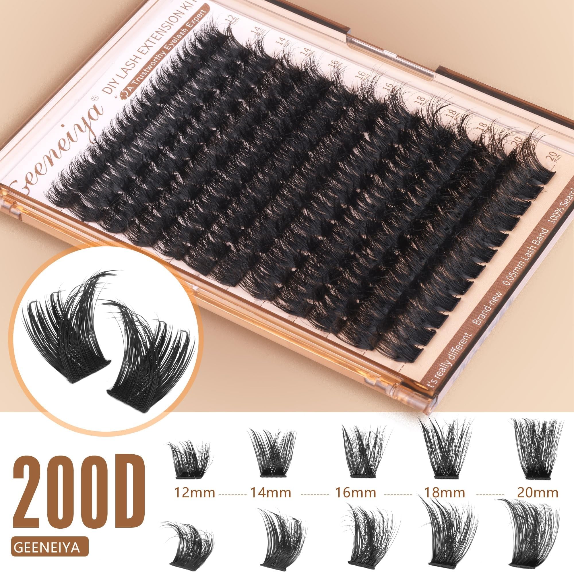 Geeneiya lash-bond-and-seal bottle supports secure DIY lash application.